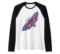 Hawk Moth Insect Lover Entomology Moth Lover Raglan Baseball Tee