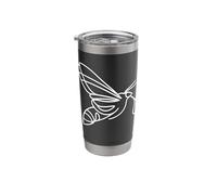 Hawk-Moth Line Art Insect Lover Stainless Steel Insulated Tumbler