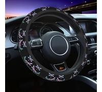 Hawk Moth Moon Sun Steering Wheel Wrap Decorative Steering Wheeles Cover Universal Car Handle Covers For All Seasons Sedan Women 38Cm