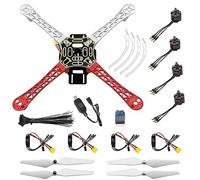 HAWK’S WORK F450 Drone Kit to build, DIY Quadcopter Set, Frame + ESC + Brushless Motor + Prop + Accessory + Guild Book & Video (D)