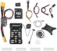 HAWK’S WORK Pixhawk PX4 Flight Controller, Pixhawk 2.4.8 Open Source Flight Control 32 Bit, Board + Power Module + Safety Switch + Buzzer + SD Card + Shock Absorber + GPS + Bracket