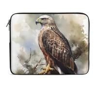 Hawk Sitting in The Tree Laptop Sleeve Case 10inch, Shockproof Protective Case, 10-17 Inch Computer Sleeve, Water Resistant Laptop Briefcase for Men Women Compatible with MacBook Air/Notebook/Tablet