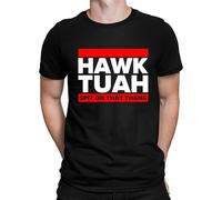 Hawk Tuah Spit On That Thing Meme T-Shirt, Men's T-Shirt Black, L