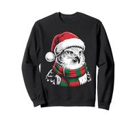 Hawk Xmas Santa Hat Scarf Christmas Costume Sweatshirt