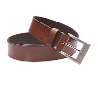 Hawkdale UK Made Mens Leather Belt 1.5" Wide - Large - 36-40" - Brown
