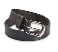 Hawkdale Womens Leather Belt - 1 Inch Skinny - Black, Brown, Tan - Made In The UK # 803-400 [Navy] [Large - 36" - 40" (90-102 cm)]