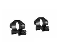 Hawke Precision Steel Weaver Low riflescope Ring Mounts 1"