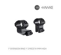 Hawke Extension 1" 9-11 High Riflescope Ring Mount with 1" extension