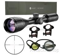 Hawke Fast Mount 4-16x50 AO Illuminated Rifle Scope & Picatinny Mounts 11660