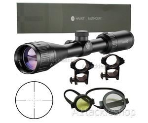 Hawke Fastmount 3-9x40 AO Rifle Scope Sight inc Picatinny mounts 11523