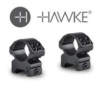 Hawke Match 1" Weaver Medium Riflescope Ring Mounts