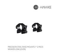 Hawke Precision Steel Quick Release Weaver Low Riflescope Ring Mounts 1"