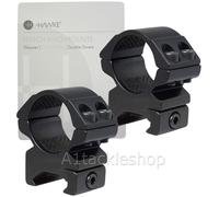 Hawke Match 1" Weaver Medium Riflescope Ring Mounts