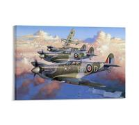 Hawker Hurricane Military Plane Aircraft (12) Posters Wall Art Painting Canvas Prints Decor Poster Artworks 12x18inch(30x45cm)