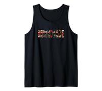 Hawker Hurricane Silhouette British Flag Letters Tank Top