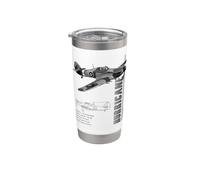 Hawker Hurricane WW2 Fighter Stainless Steel Insulated Tumbler
