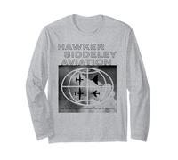 Hawker Siddeley Aviation Vintage Aircraft Silhouettes Ad Long Sleeve T-Shirt