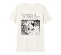Hawker Siddeley Aviation Vintage Aircraft Silhouettes Ad Premium T-Shirt