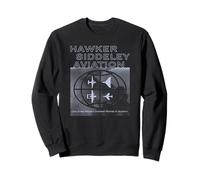 Hawker Siddeley Aviation Vintage Aircraft Silhouettes Ad Sweatshirt