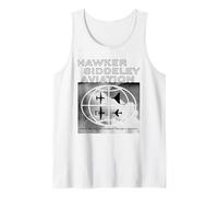 Hawker Siddeley Aviation Vintage Aircraft Silhouettes Ad Tank Top
