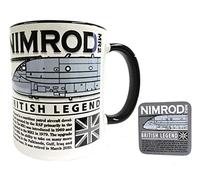 Hawker Siddeley Nimrod Royal Air Force Maritime Patrol Aircraft Design Mug and Coaster Set Grey Coaster.