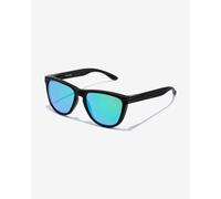 Hawkers One Carbon Fiber Glasses Graphite Black with Turquoise Green Polarised Lenses