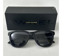 Hawkers Sunglasses Polarised Black Unisex Carbon Dark One UV400 Temple Sz 145 mm