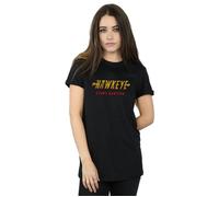 Hawkeye AKA Clint Barton Cotton Boyfriend T-Shirt Marvel Black M