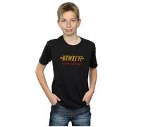 Hawkeye AKA Clint Barton T-Shirt Marvel Black 7-8 Years