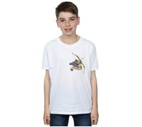 Hawkeye Tattoo Breast Print T-Shirt Marvel White 9 Years