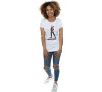 Hawkeye Women's S Locked On Target Boyfriend T-Shirt in White | Size: Large Hawkeye White L