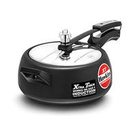 Hawkins Black 3.5 Litre Pressure Cooker, Hard Anodised, Induction & Gas Compatible, Black