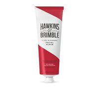 Hawkins & Brimble Mens Facial Scrub 125 ml - Walnut & Almond Pre Skin Face Exfoliator For Men | Pre Shave Lotion
