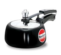 HAWKINS CB15 Hard Anodised Pressure Cooker, Aluminum, Contura Black, 1.5-Liter