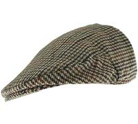 Hawkins Collection Kids Wool Flat Cap in Brown, Size: 8-12yrs