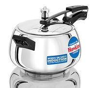 Hawkins Contura 5 Litre Pressure Cooker, Stainless Steel Cooker, Handi Cooker, Induction Cooker, Silver (SSC50)