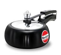 Hawkins Contura Black 2 Litre Pressure Cooker, Hard Anodised Cooker, Handi Cooker, Small Cooker, Black (CB20)
