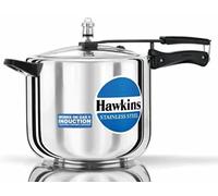 HAWKINS Pressure Cooker, Stainless steel, Silver, 10 Litre