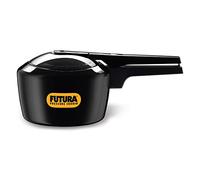 HAWKINS Futura 2 Litre Pressure Cooker, Hard Anodised Inner Lid Pressure Cooker, Small Cooker, Black (FP20)