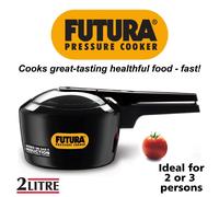 HAWKINS Futura Pressure Cooker, 2 Liter, Gray