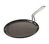 HAWKINS Futura Hard Anodised Flat Tava Griddle, 10-Inch, 4.88mm with Steel Handle