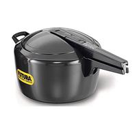 Hawkins Futura Hard Anodized Pressure Cooker, 7 Liter, Black