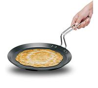HAWKINS Futura Non-Stick Induction Compatible Flat Tava Griddle, 10" Induction, Black,