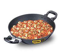 HAWKINS Futura Non-Stick Kadhai Deep-Fry Pan Black 2.5 L