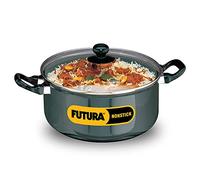 Hawkins Futura Non-Stick Stewpot with Glass Lid, 5 litres