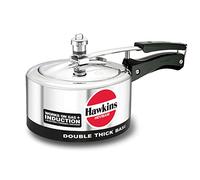 Hawkins Hevibase Induction Compatible Pressure Cooker, 2 Litre, Silver (IH20)