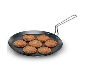 HAWKINS IQFT30 Tava, Dosa, Griddle, Stainless_Steel, Black