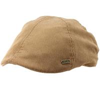 Hawkins Mens Cord Cotton Six Panel Flat Cap - Fawn, Medium (57cm)