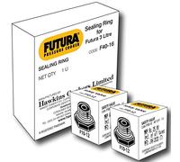 Hawkins Plastic Futura Rubber Gasket For 3L Pressure Cooker And Safety Valve (Black), 3 Liter