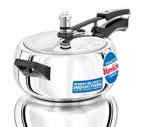Hawkins Contura 3.5 Litre Pressure Cooker, Stainless Steel Cooker, Handi Cooker, Induction Cooker, Silver (SSC35)